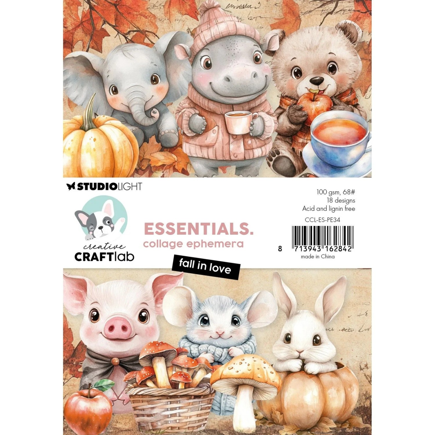 Creative Craftlab - Essentials Collage ephemera Fall in love - Bilde 1