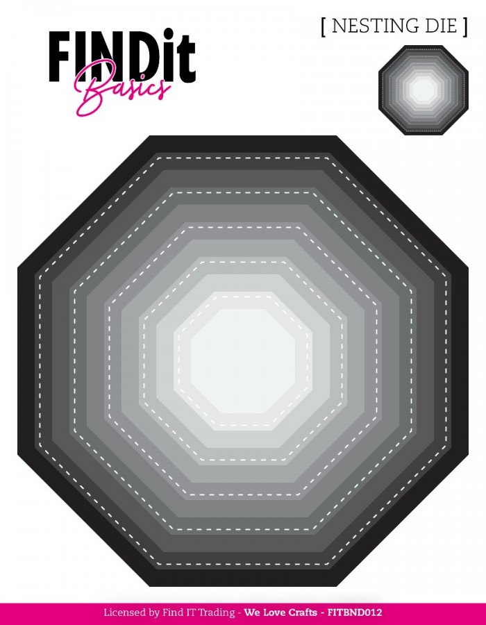 Find It Basics - Nesting Dies - Stitched Octagon - Bilde 1