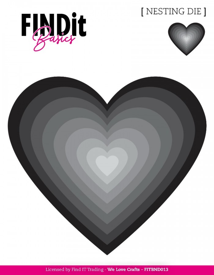 Find It Basics - Nesting Dies - Hearts 2 - Bilde 1