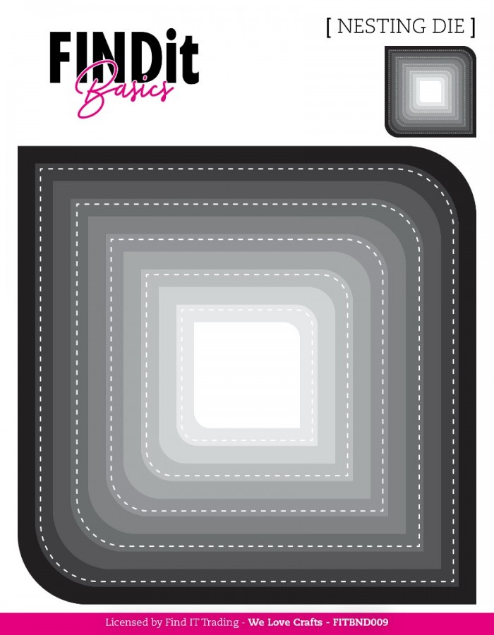 Find It Basics - Nesting Dies - Stitched Dual Corner - Bilde 1