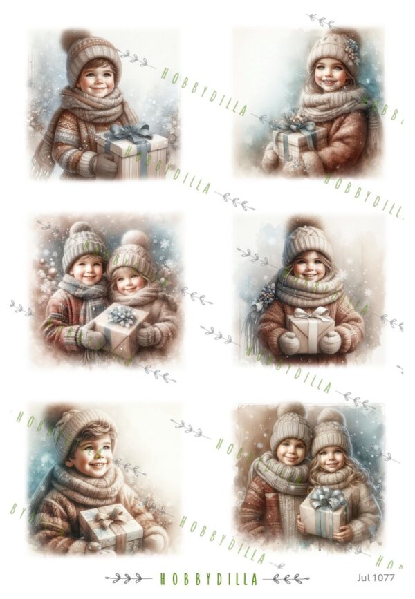 Motivark Jul 1077 M Barn med Gave