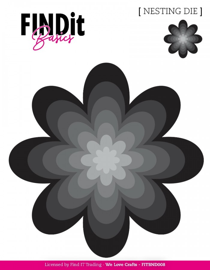 Find It Basics - Nesting Dies - Petal Flower - Bilde 1