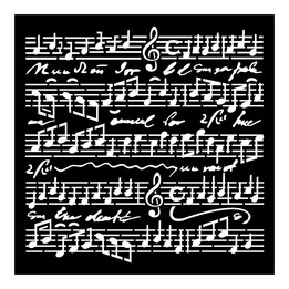 Music scores stensil