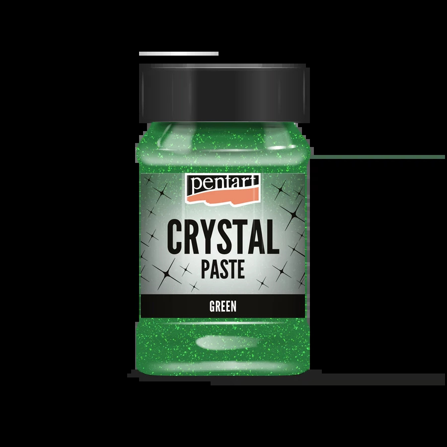 Pentart Crystal paste 100 ml - Green - Bilde 1