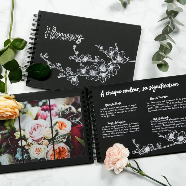 Clairefontaine Album Sort – 185g 40ark – 20x20cm