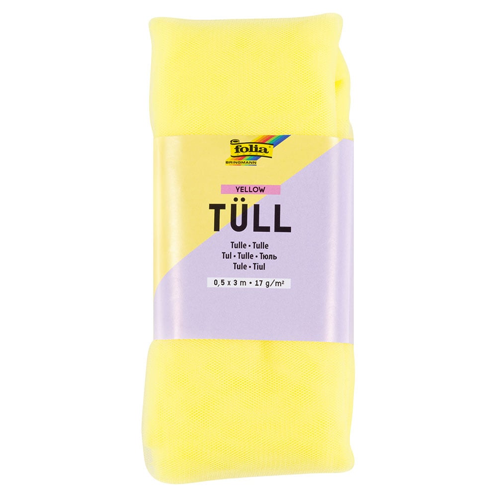 Folia Tyll – 0,5x3m – Gul - Bilde 1