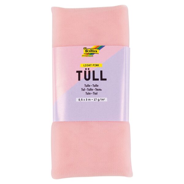 Folia Tyll – 0,5x3m – Lys rosa