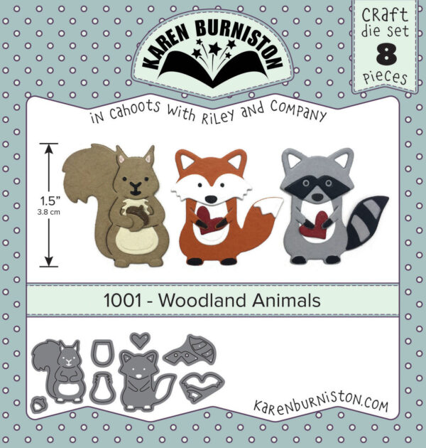 Karen burniston Woodland Animals Die Set