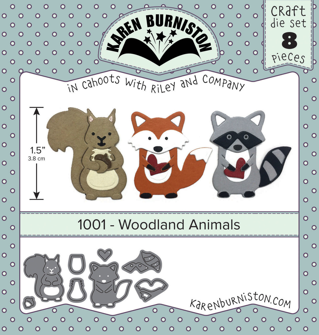 Karen burniston Woodland Animals Die Set - Bilde 1