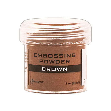 Ranger Embossing pulver brown