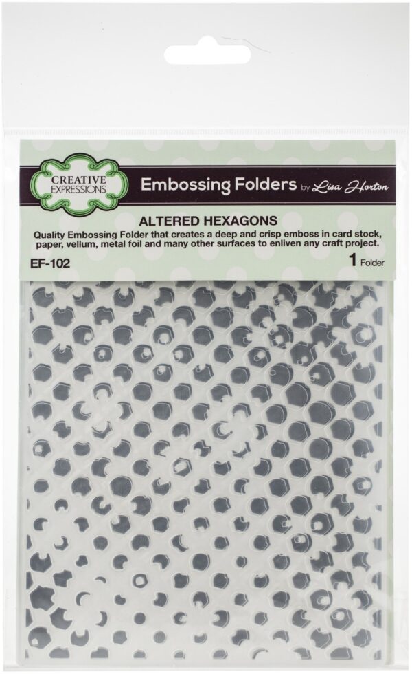 Embossingfolder Altered Hexagons