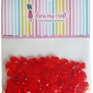 Water Droplet Embellishments 8g Red Heart - Bilde 1