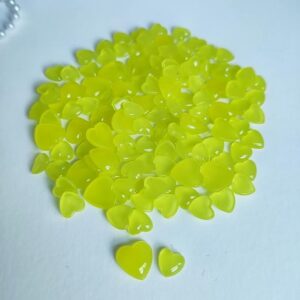 Water Droplet Embellishments 8g Pastell Yellow Heart - Bilde 2