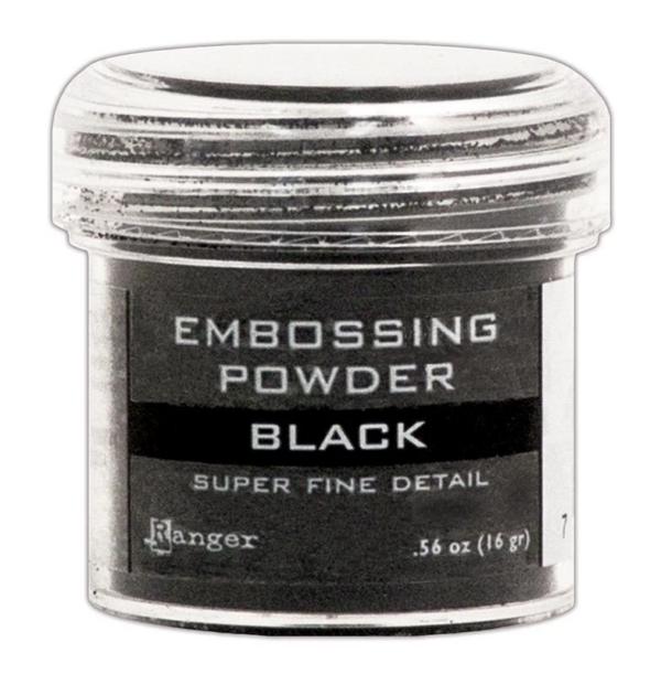 Ranger Embossing pulver Black Super fine