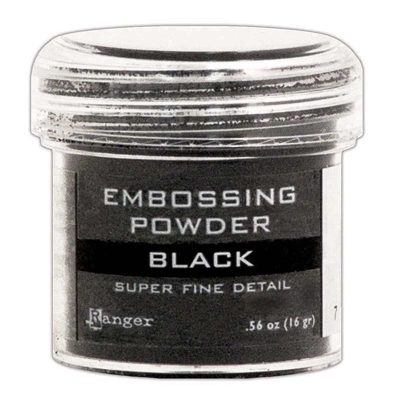 Ranger Embossing pulver Black Super fine