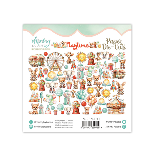Mintay - Playtime  Die-Cuts, 60 stk
