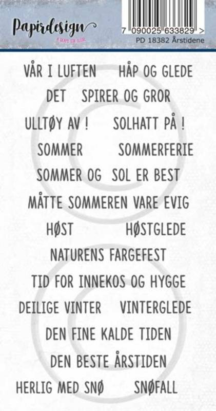 Papirdesign Klistremerke - Årstidene