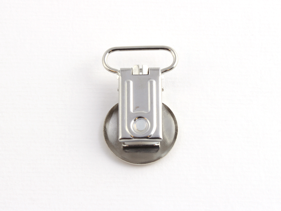 Seleklips Rund – 20mm – Blank - Bilde 2