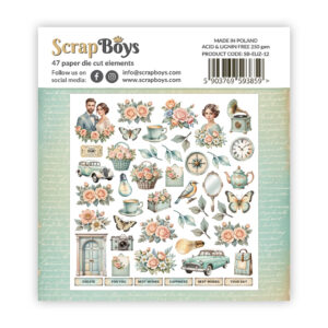 ScrapBoys Elizabeth  SB-ELIZ-12 Die Cuts 47pcs - Bilde 2