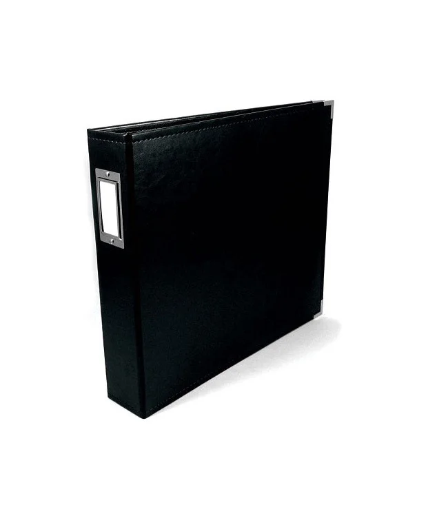 We R Makers • Classic Leather Ring Album Sort 30,5x30,5cm - Bilde 1