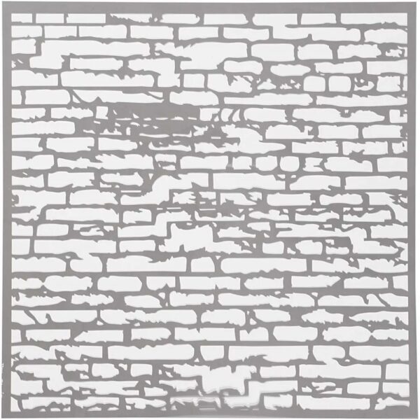 Stensil, murstein 30,5x30,5 cm