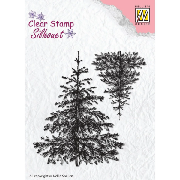 Nellie's Choice Clear Stamps Christmas Fir Trees