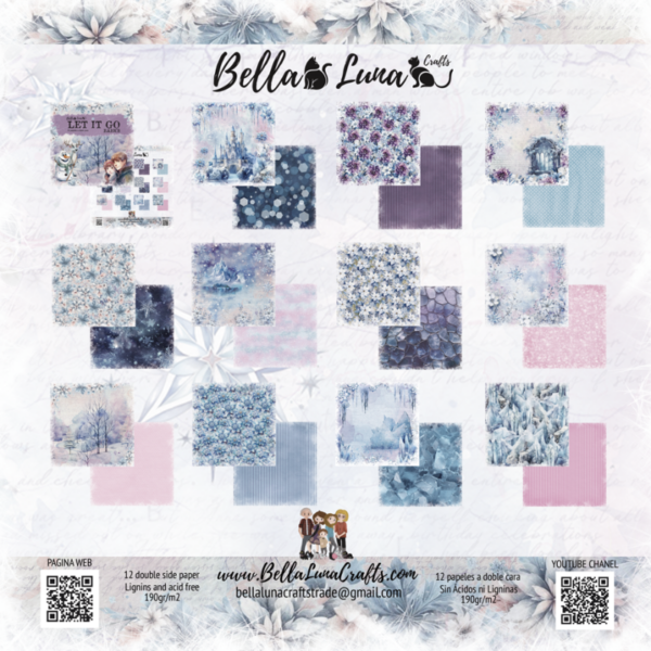 BellaLuna Let It Go Basics Collection 8"x8"