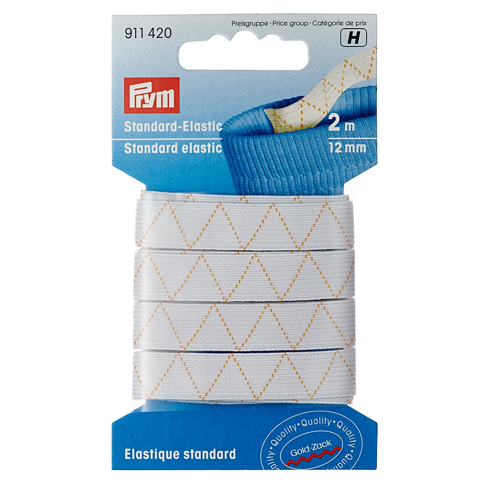 Prym Elastisk strikk 12mmx2m – hvit - Bilde 1