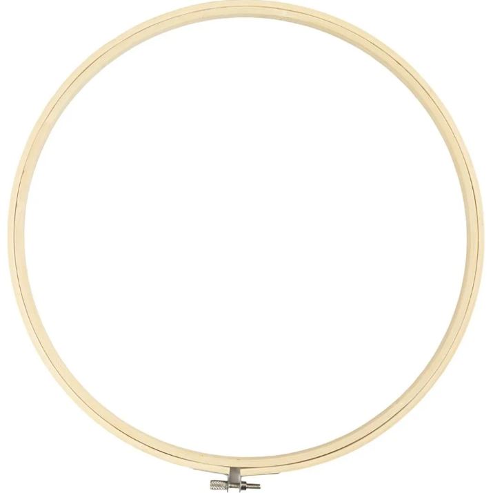 Broderiramme 1 Stk., Dia. 30 cm, Bambus - Bilde 1