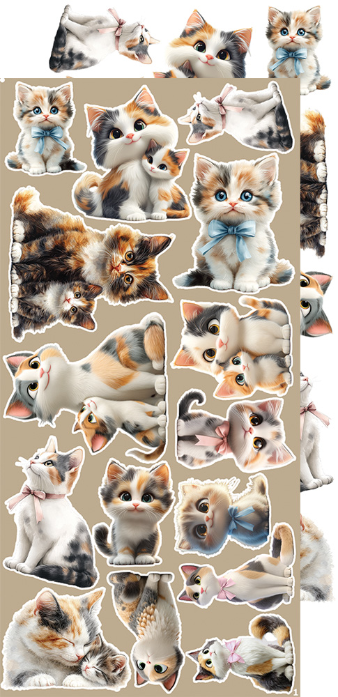 Craft O`Clock Lovely Pets Mix Sett med 18 stk Klippeark