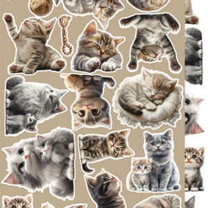 Craft O`Clock Lovely Pets Mix Sett med 18 stk Klippeark - Bilde 3