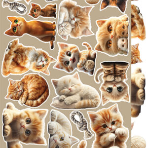Craft O`Clock Lovely Pets Mix Sett med 18 stk Klippeark - Bilde 4