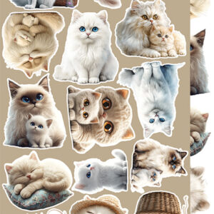 Craft O`Clock Lovely Pets Mix Sett med 18 stk Klippeark - Bilde 5