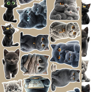 Craft O`Clock Lovely Pets Mix Sett med 18 stk Klippeark - Bilde 6