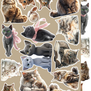 Craft O`Clock Lovely Pets Mix Sett med 18 stk Klippeark - Bilde 7