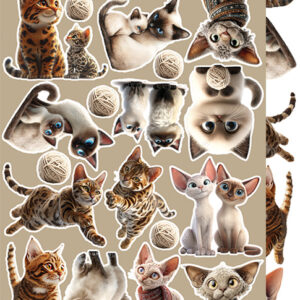 Craft O`Clock Lovely Pets Mix Sett med 18 stk Klippeark - Bilde 8