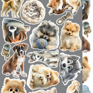 Craft O`Clock Lovely Pets Mix Sett med 18 stk Klippeark - Bilde 12
