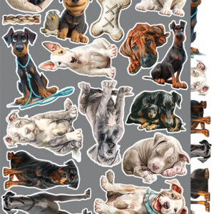 Craft O`Clock Lovely Pets Mix Sett med 18 stk Klippeark - Bilde 14
