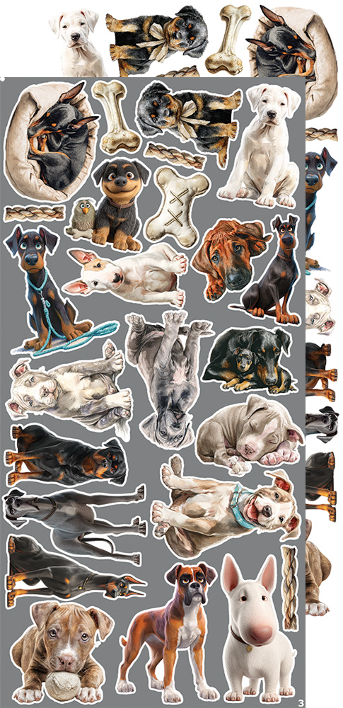 Craft O`Clock Lovely Pets Mix Sett med 18 stk Klippeark
