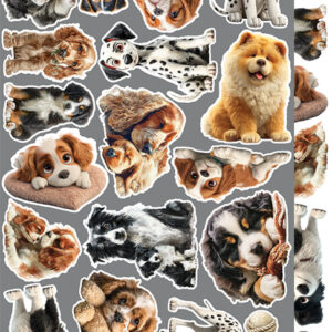 Craft O`Clock Lovely Pets Mix Sett med 18 stk Klippeark - Bilde 15