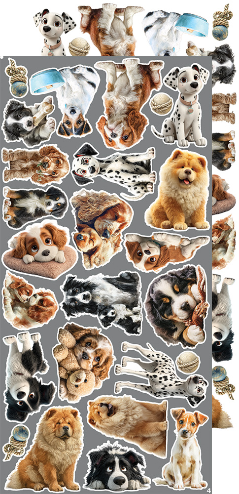 Craft O`Clock Lovely Pets Mix Sett med 18 stk Klippeark