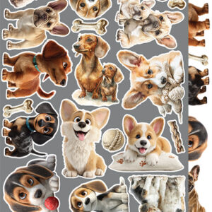 Craft O`Clock Lovely Pets Mix Sett med 18 stk Klippeark - Bilde 17