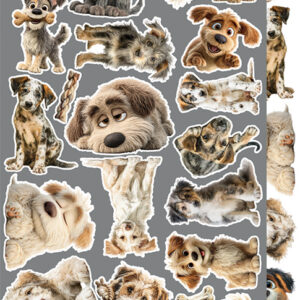 Craft O`Clock Lovely Pets Mix Sett med 18 stk Klippeark - Bilde 18