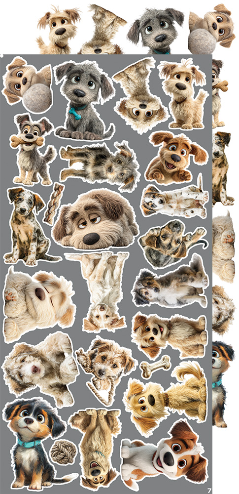Craft O`Clock Lovely Pets Mix Sett med 18 stk Klippeark
