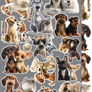 Craft O`Clock Lovely Pets Mix Sett med 18 stk Klippeark - Bilde 20