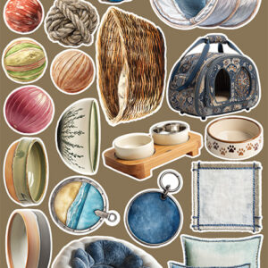 Craft O`Clock Lovely Pets Mix Sett med 18 stk Klippeark - Bilde 22