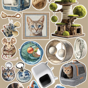 Craft O`Clock Lovely Pets Mix Sett med 18 stk Klippeark - Bilde 24