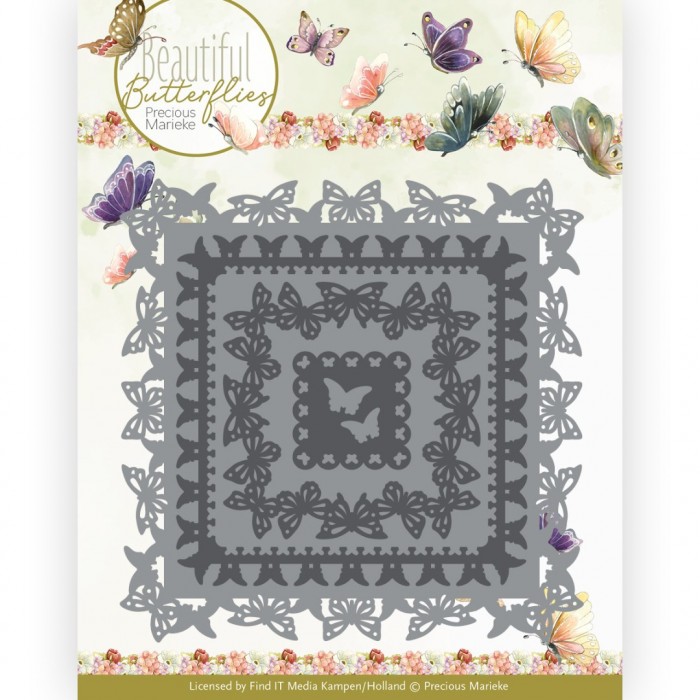 Precious Marieke - Beautiful Butterflies Square Dies - Bilde 1