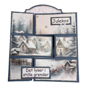 Julekit 24 Puslespillkort - Julelandskap - Bilde 1