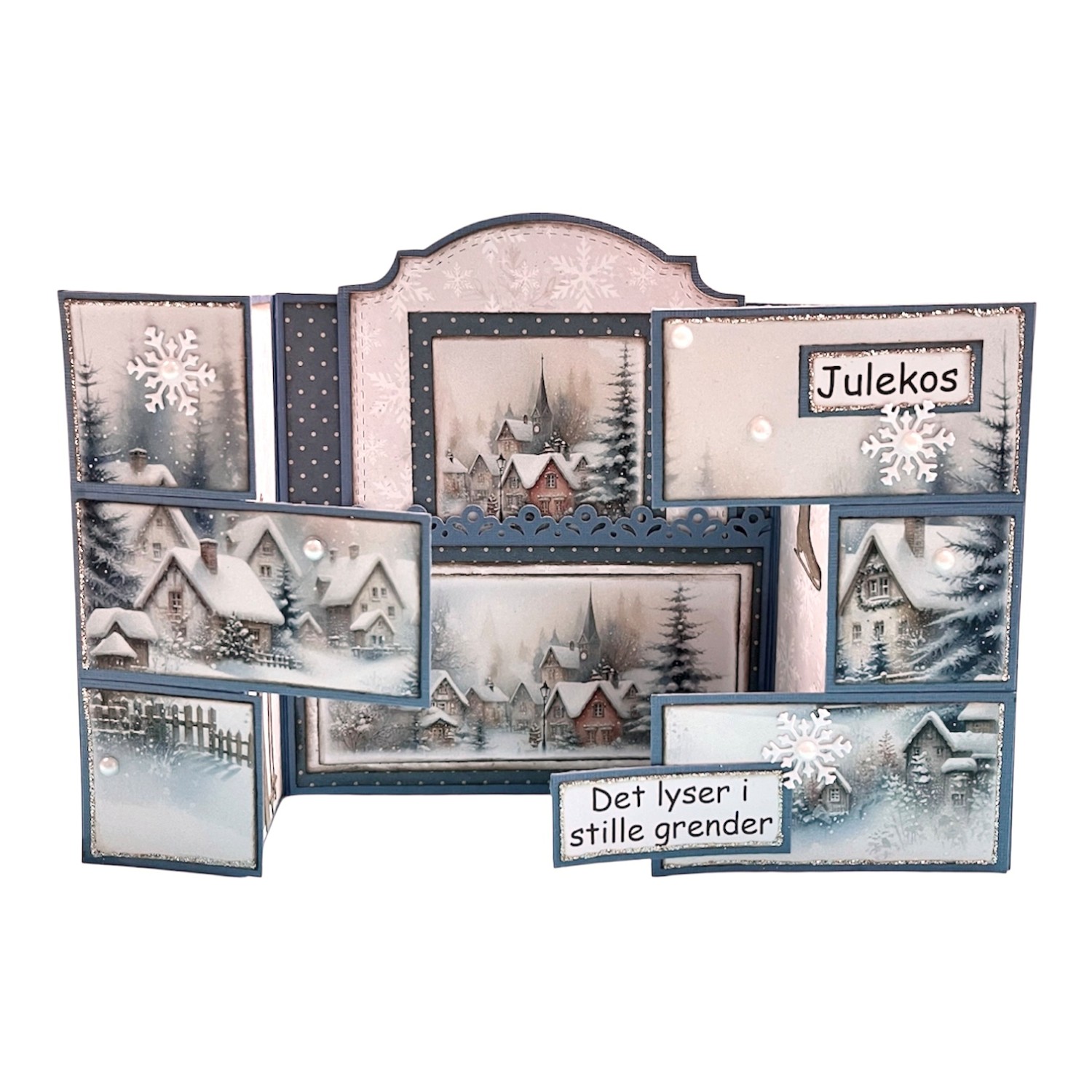 Julekit 24 Puslespillkort - Julelandskap - Bilde 2